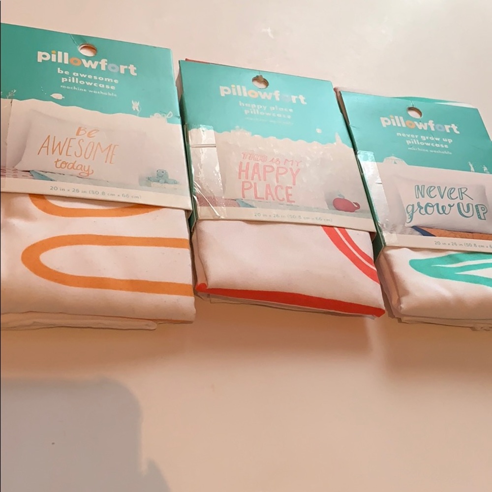Three Fun Pillowfort Pillowcases